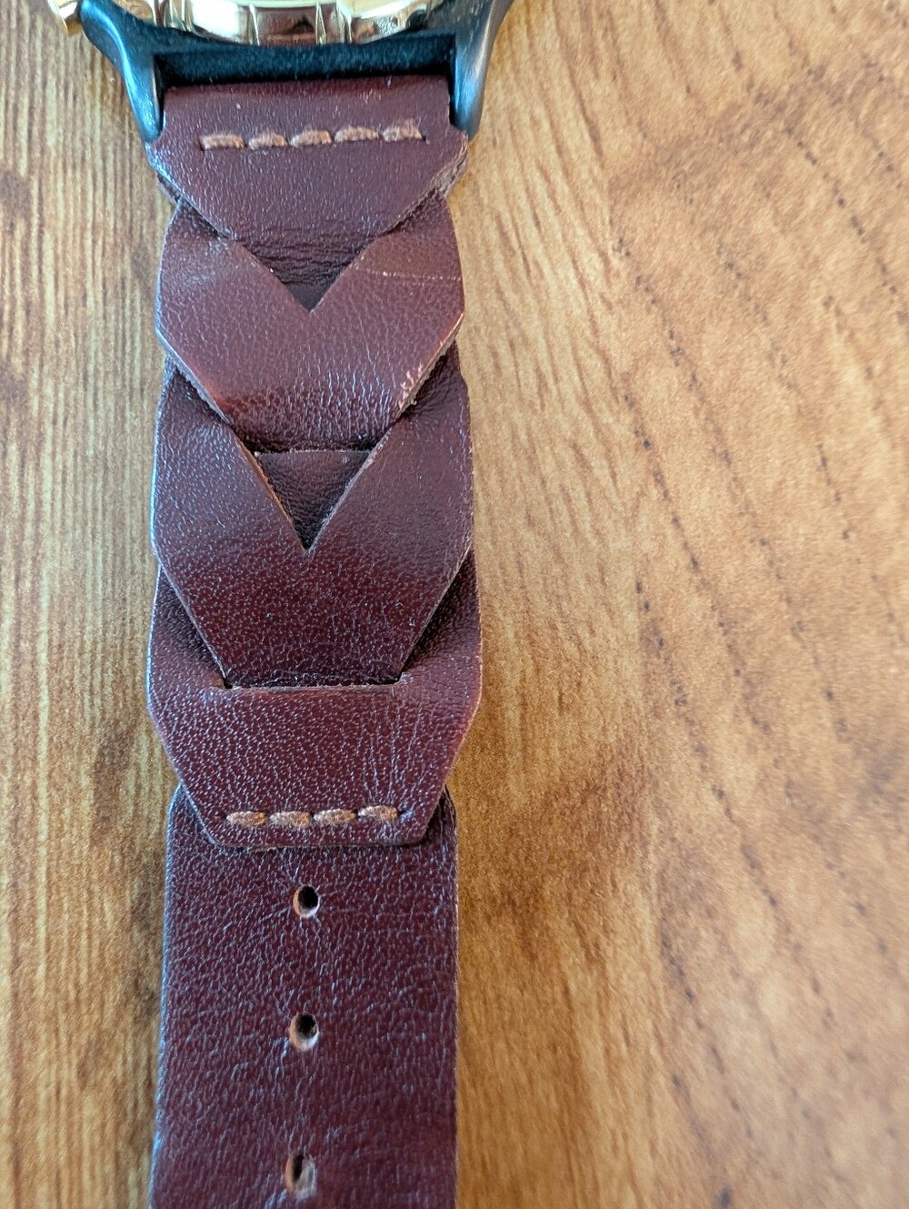 Vintage Mens Timex Watch Brown Leather Band - Picture 9 of 14